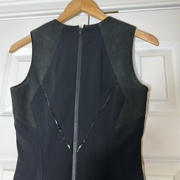HELMUT LANG Suiting Dress with Leather Trim - Picture 11 of 11